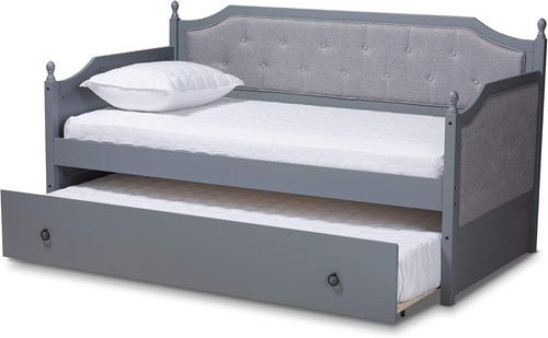 Stylish gray single daybed - stylish, for